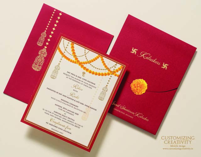 Customized & Unique wedding invitation cards