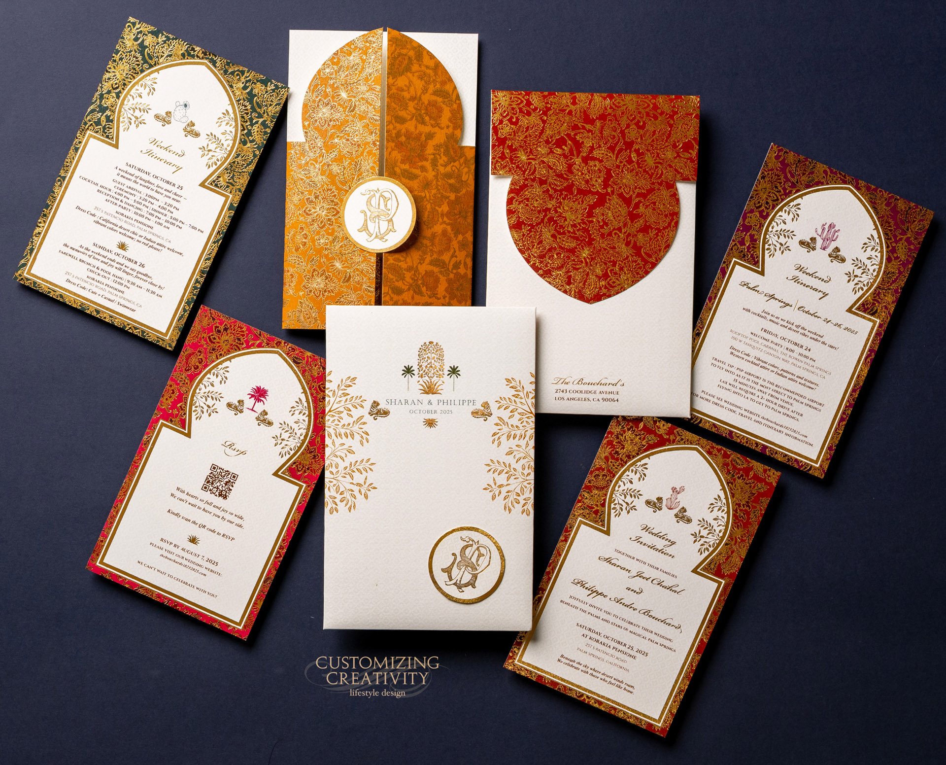 Customized & Unique wedding invitation cards