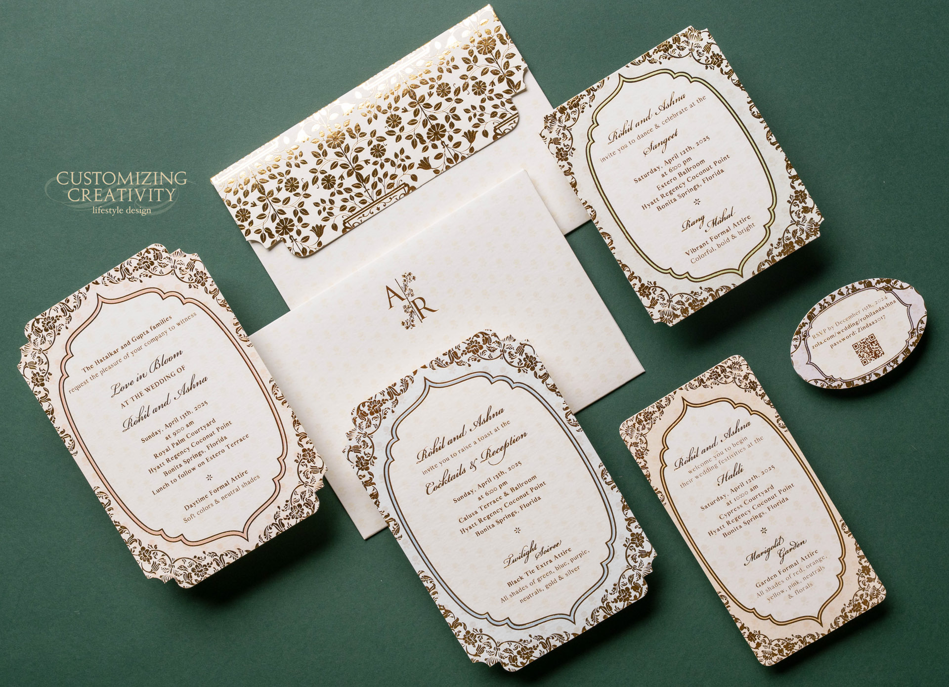 Customized & Unique wedding invitation cards