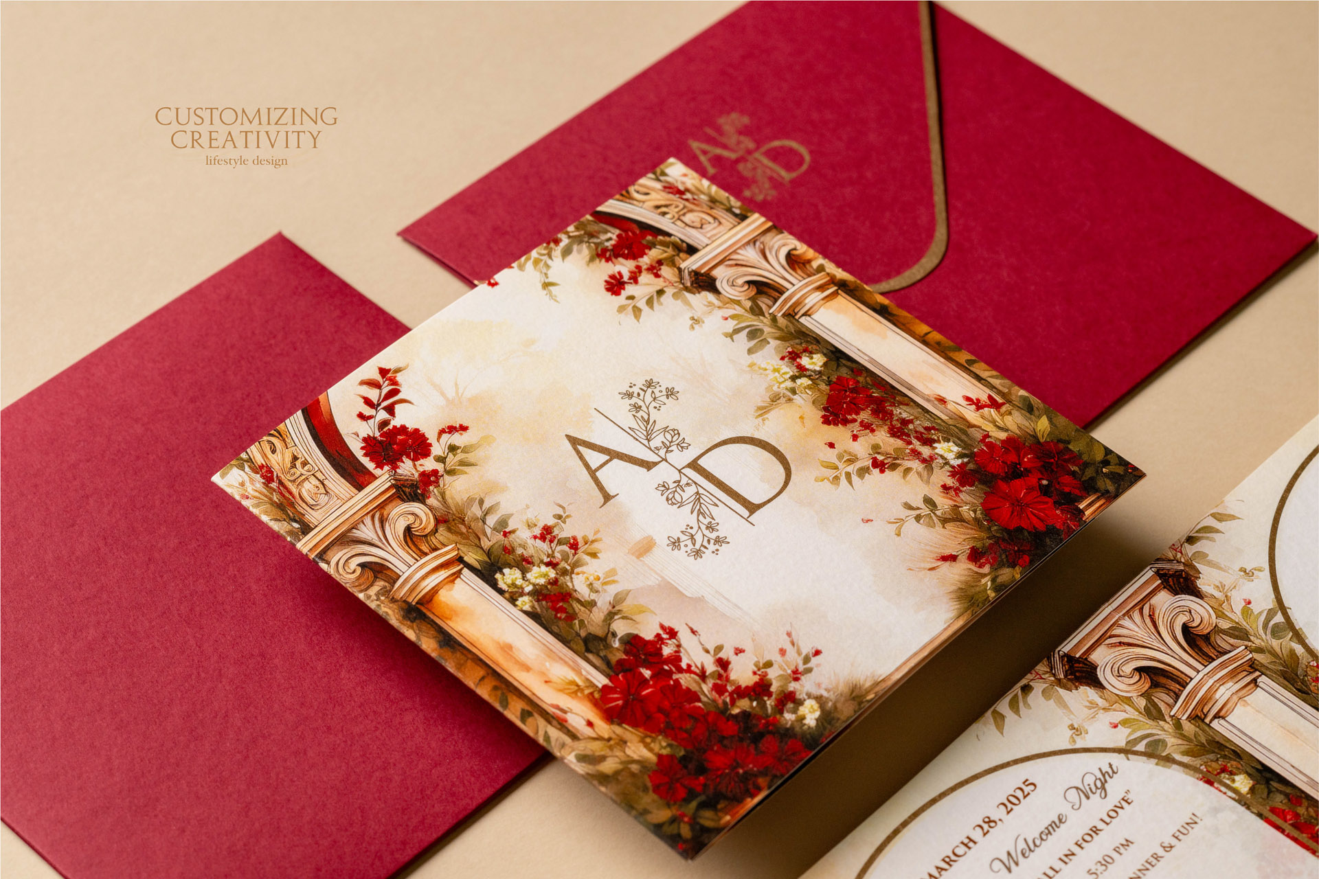 Customized & Unique wedding invitation cards