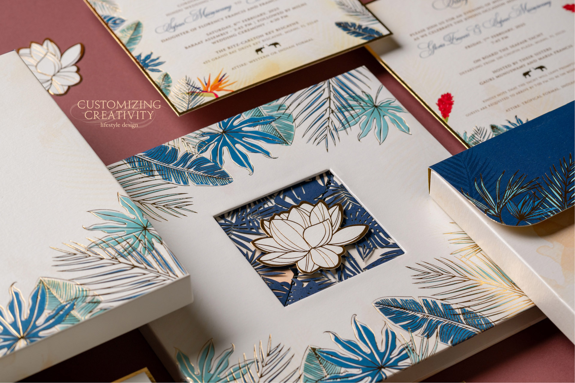 Customized & Unique wedding invitation cards