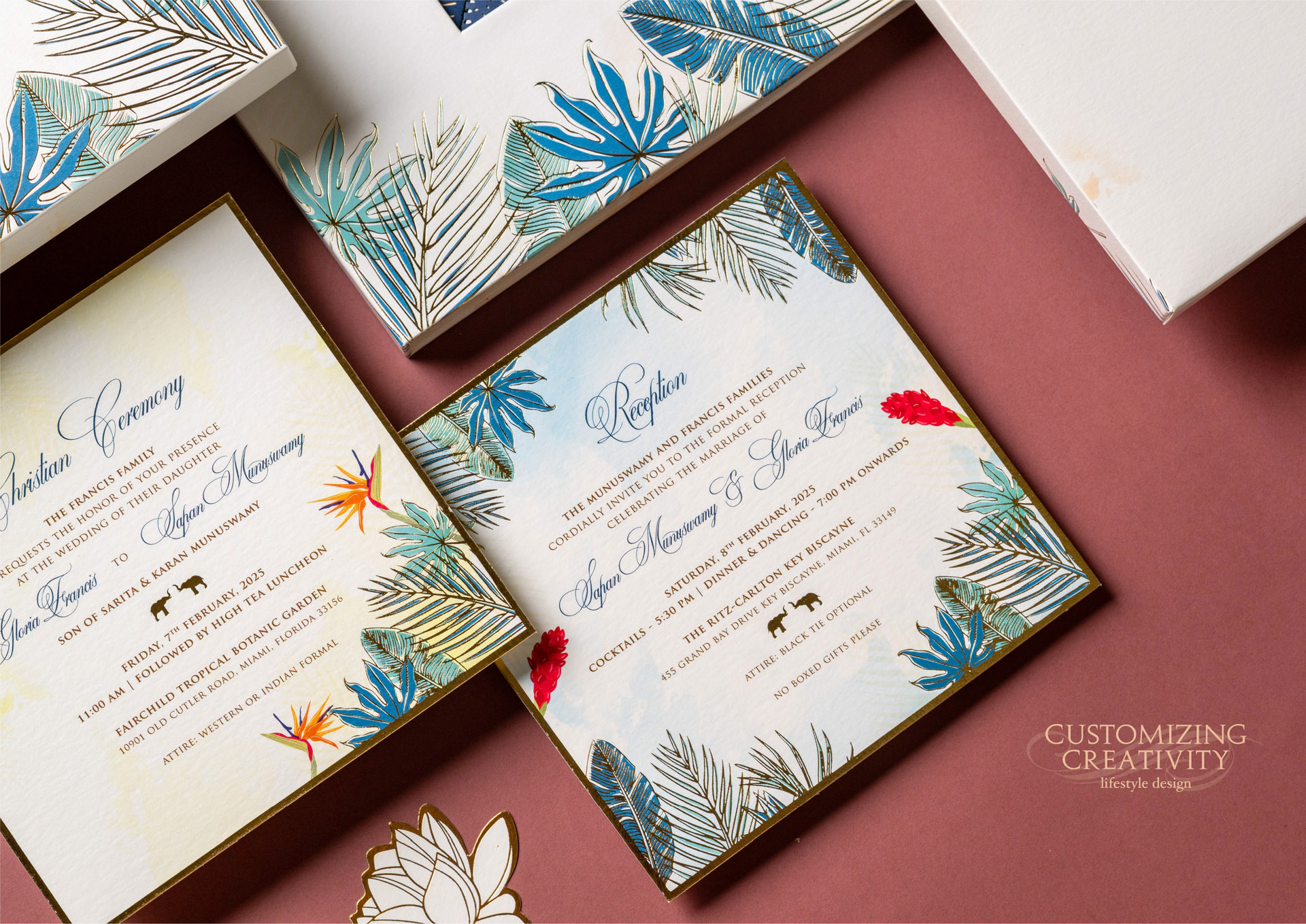 Customized & Unique wedding invitation cards