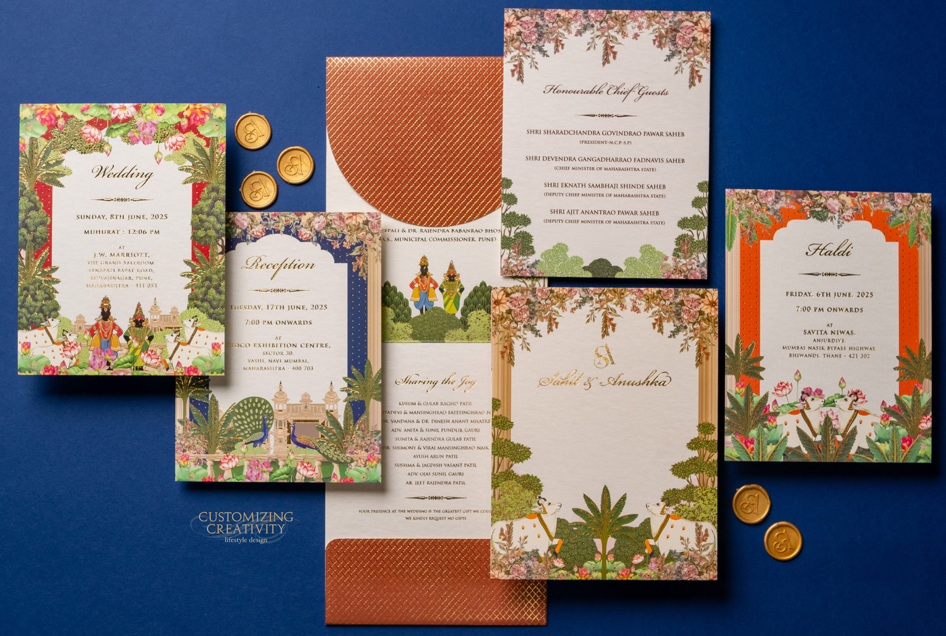 Customized & Unique wedding invitation cards