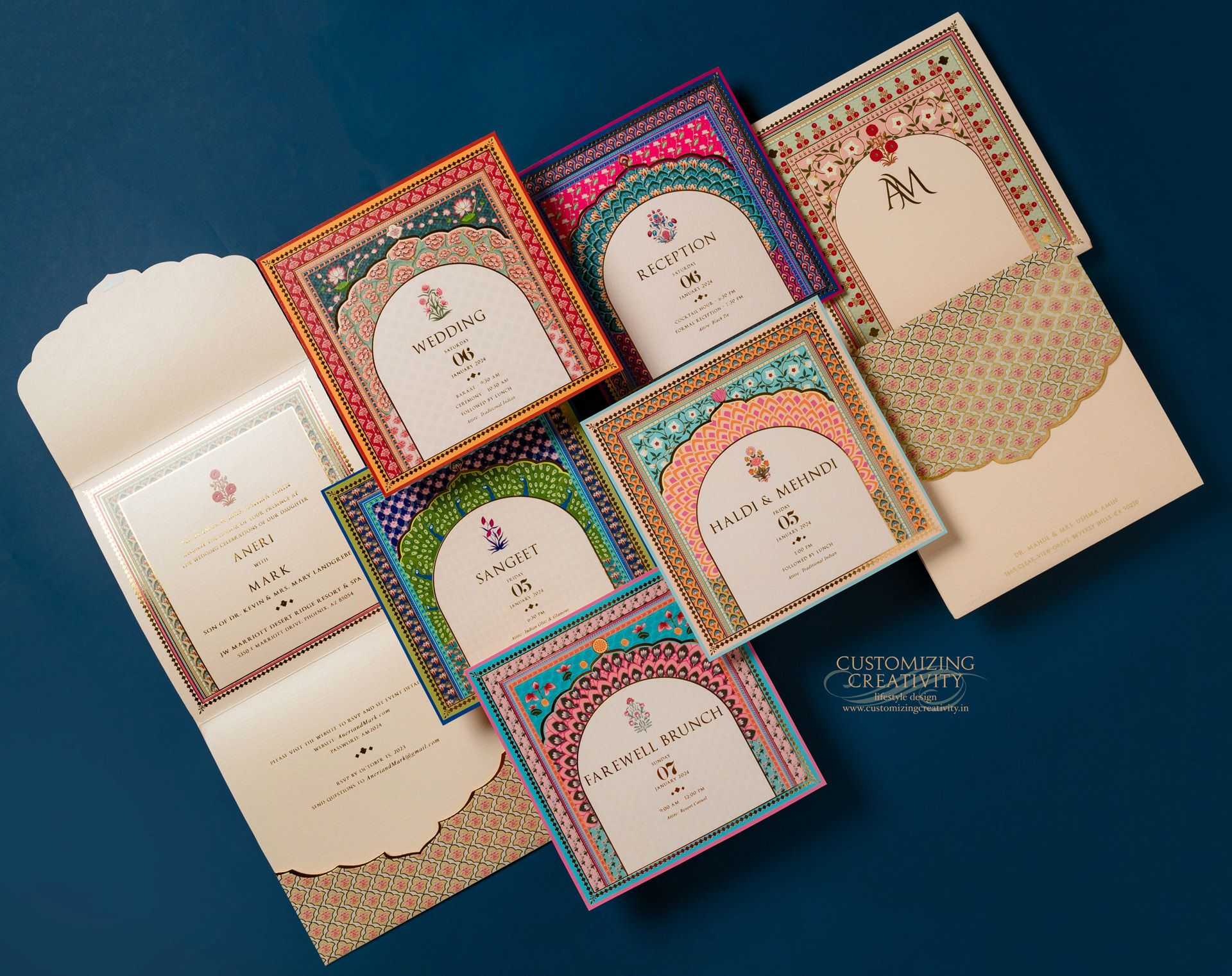 Customized & Unique wedding invitation cards