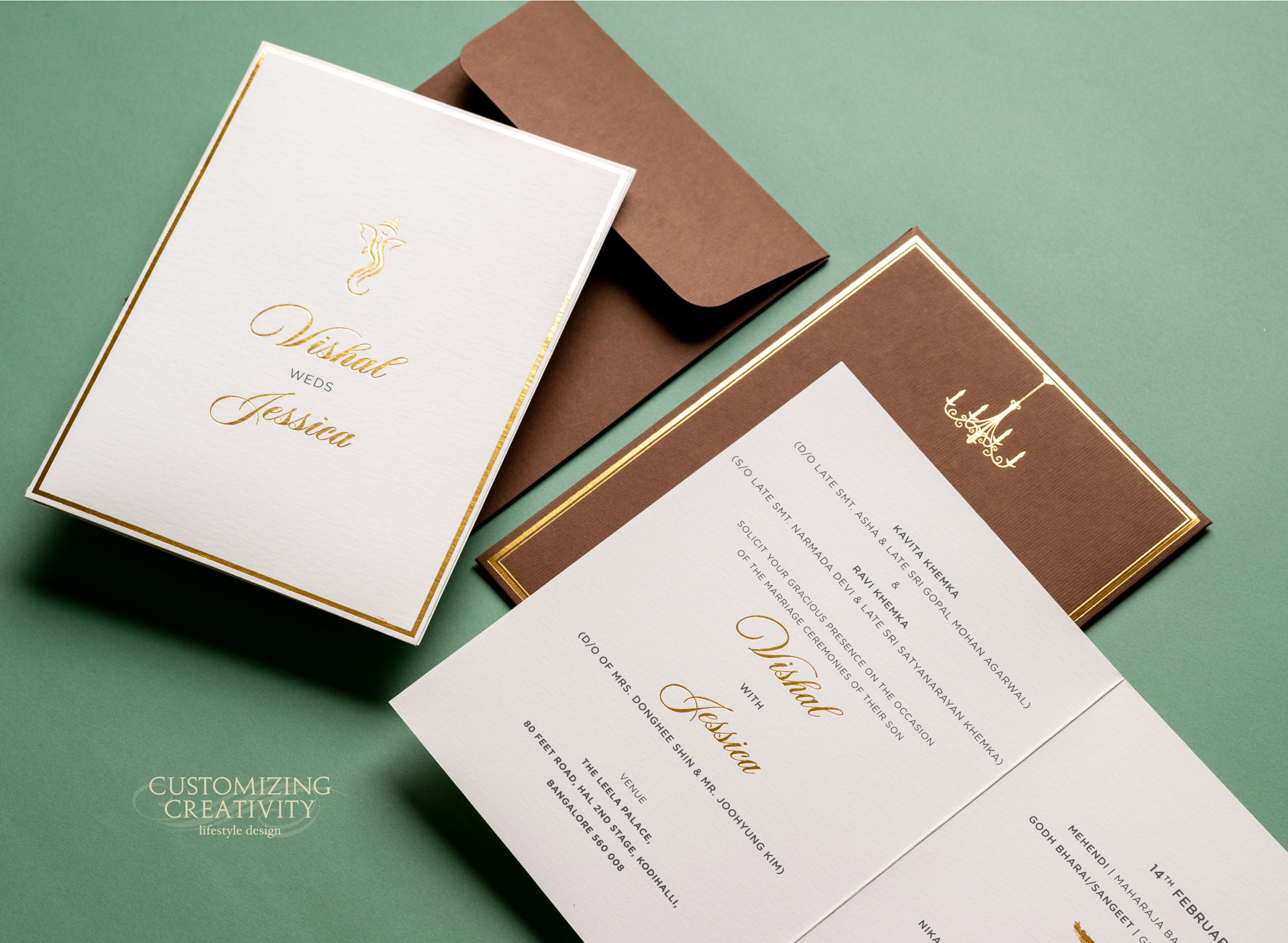 Customized & Unique wedding invitation cards
