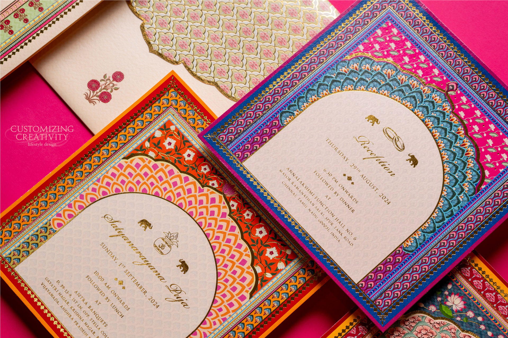 Customized & Unique wedding invitation cards