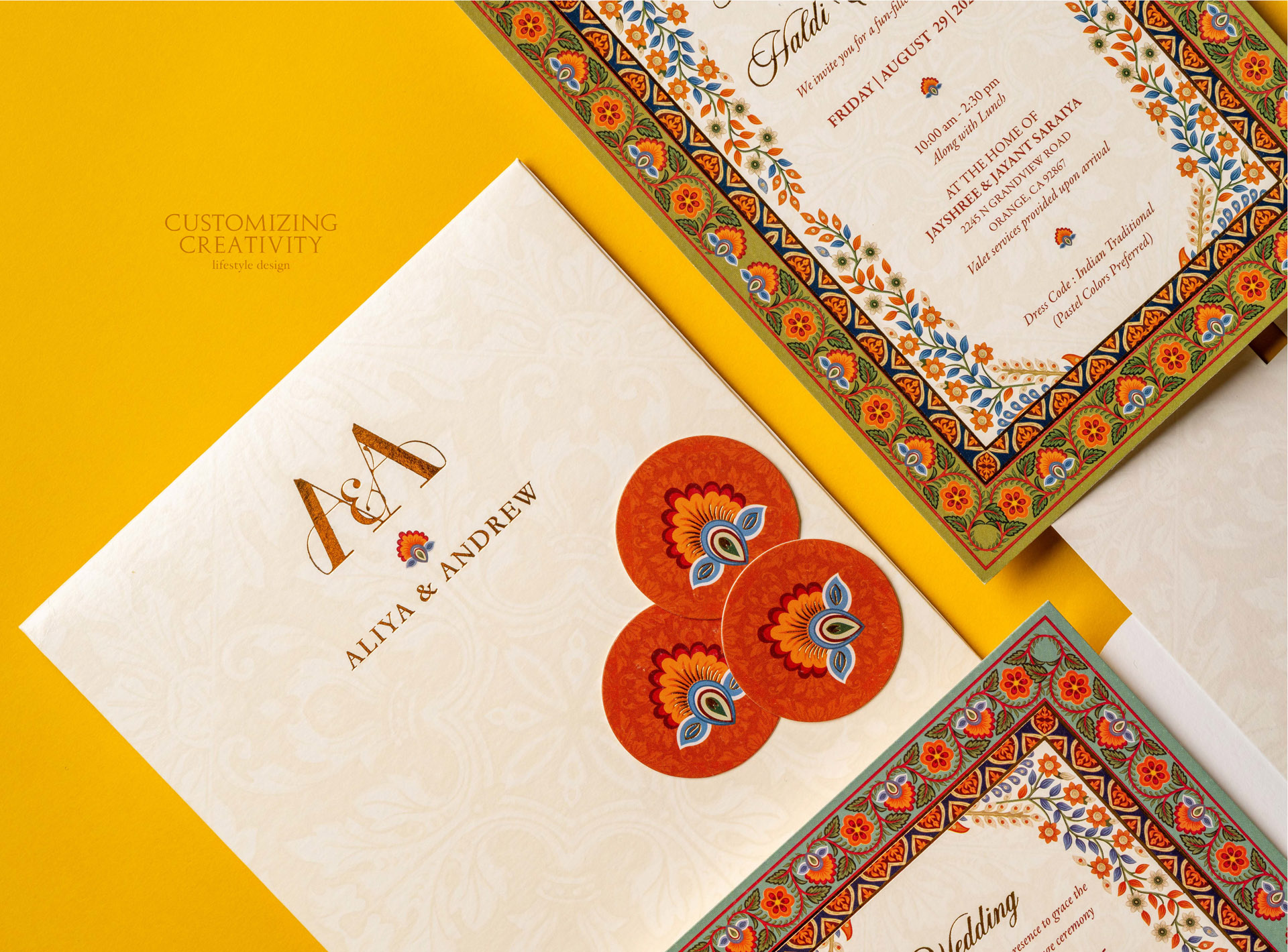 Customized & Unique wedding invitation cards