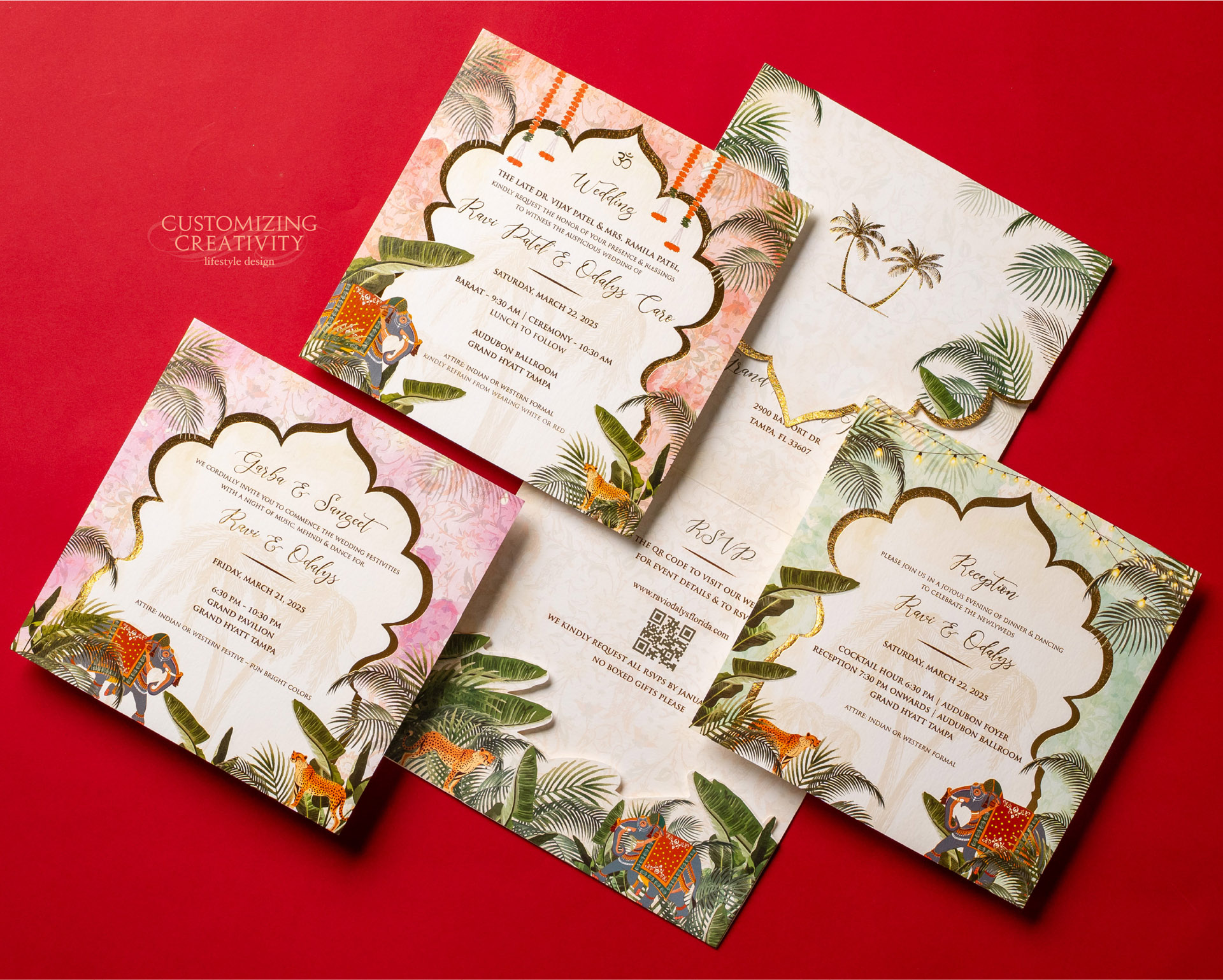 Customized & Unique wedding invitation cards