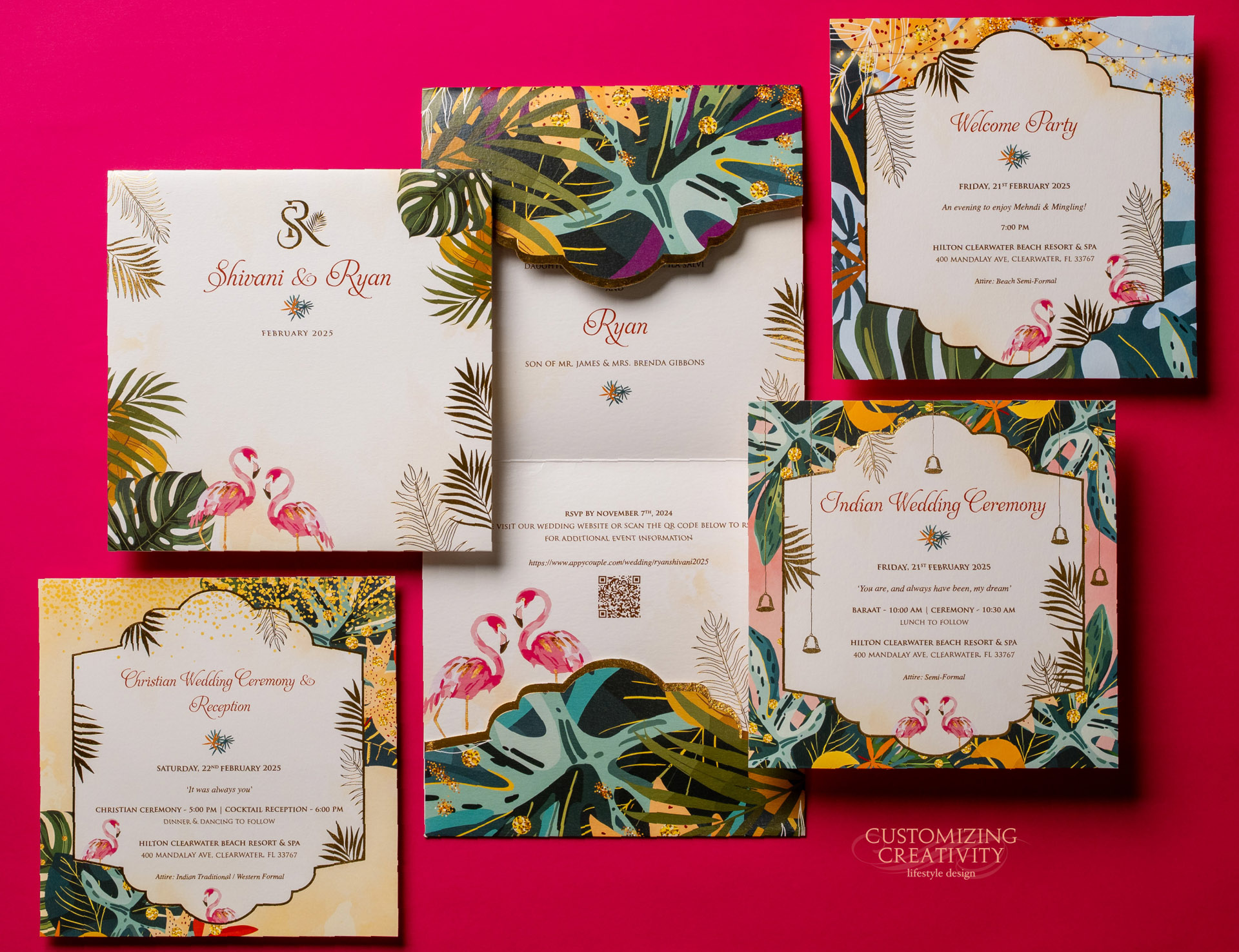 Customized & Unique wedding invitation cards