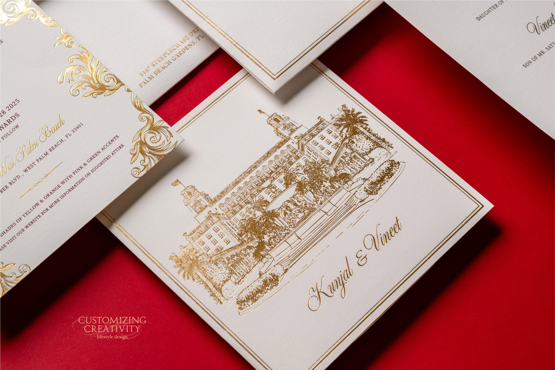 Customized & Unique wedding invitation cards